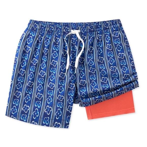 Chubbies The Aqua de Florals, 5.5" Swim Trunk W/Liner Men’s Size Medium NEW - Picture 1 of 8